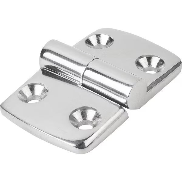 Hinge Lift-Off, Right 52X48, Stainless High-Gloss Polished, Comp:Stainless, A1=15, A2=15, , Kipp, Mfr#: K1345.06261515